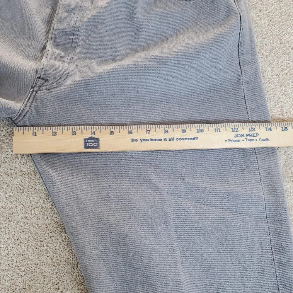 LEVIS‎ 501 Men's 42X32 ACTUAL MEASURE 39X29.5 Gray Jeans Straight Button Fly Y2K